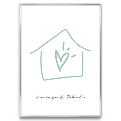 Poster Personalizzato Casa siamo noi
