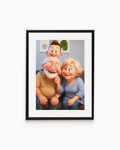 poster personalizzato stile pixar, idea regalo, poster moderno 