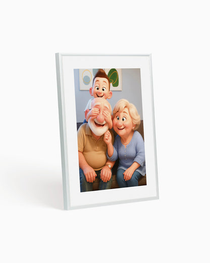 poster personalizzato stile pixar, idea regalo, poster moderno 