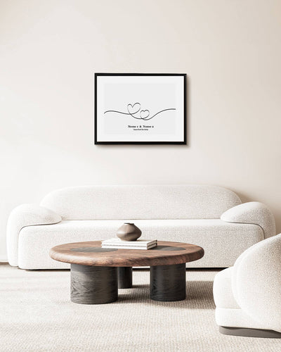 poster personalizzato moderno idea regalo, complemento d'arredo #colore_cornice-nera