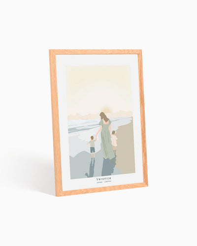 Poster Personalizzato Mamma con figli