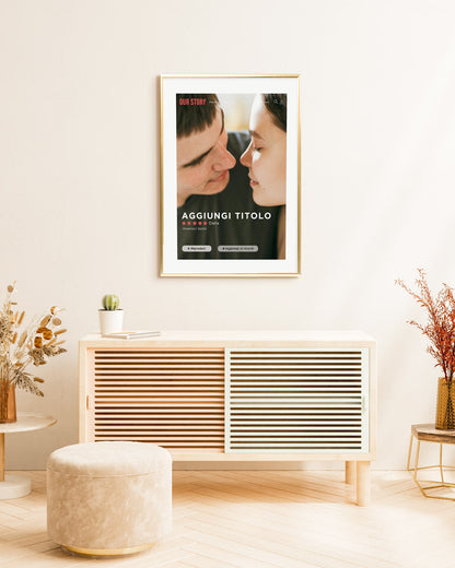 poster moderno personalizzato stile netflix idea regalo amore 