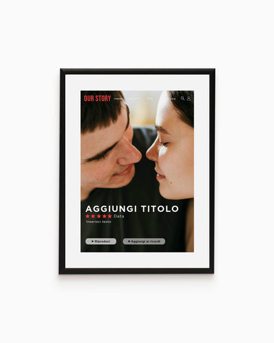 poster moderno personalizzato stile netflix idea regalo amore 