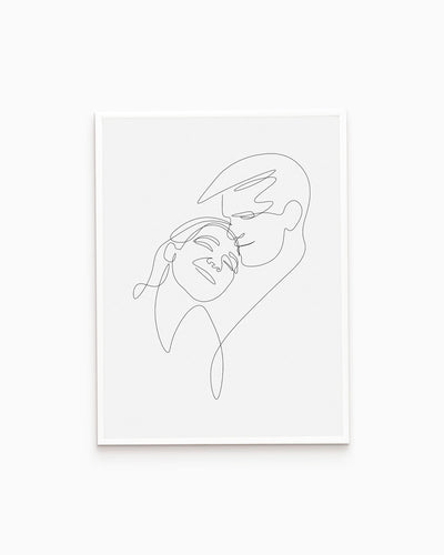 Poster Personalizzato Ritratto in Line Art