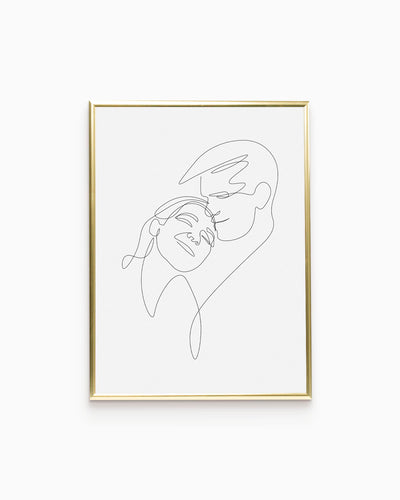 Poster Personalizzato Ritratto in Line Art