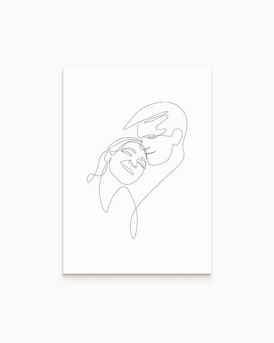 Poster Personalizzato Ritratto in Line Art