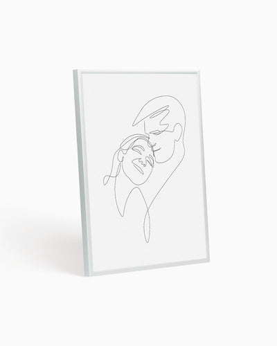 Poster Personalizzato Ritratto in Line Art