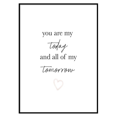 Poster you are my Today