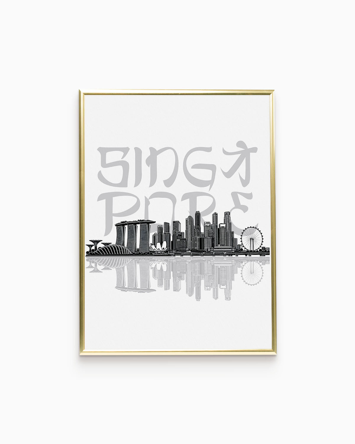 Poster Skyline Singapore