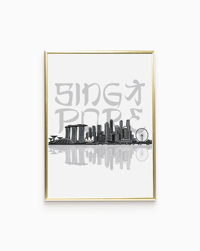 Poster Skyline Singapore