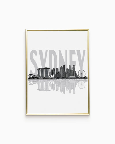 Poster Skyline Sydney