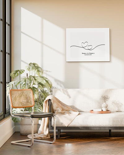 poster personalizzato moderno idea regalo, complemento d'arredo #colore_cornice-bianca