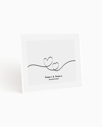 poster personalizzato moderno idea regalo, complemento d'arredo #colore_cornice-bianca
