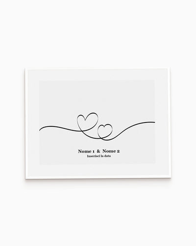 poster personalizzato moderno idea regalo, complemento d'arredo #colore_cornice-bianca