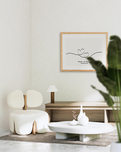 poster personalizzato moderno idea regalo, complemento d'arredo #colore_cornice-wood-natural
