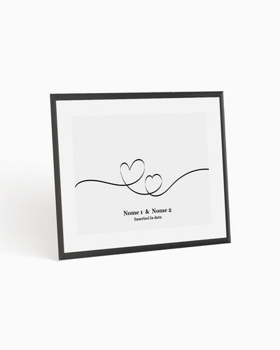 poster personalizzato moderno idea regalo, complemento d'arredo #colore_cornice-nera