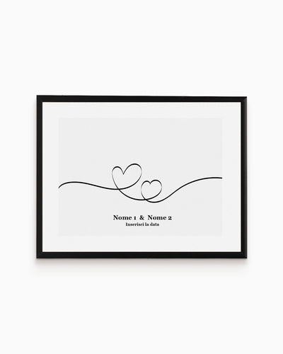 poster personalizzato moderno idea regalo, complemento d'arredo #colore_cornice-nera