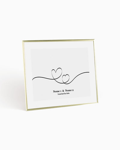 poster personalizzato moderno idea regalo, complemento d'arredo #colore_cornice-oro
