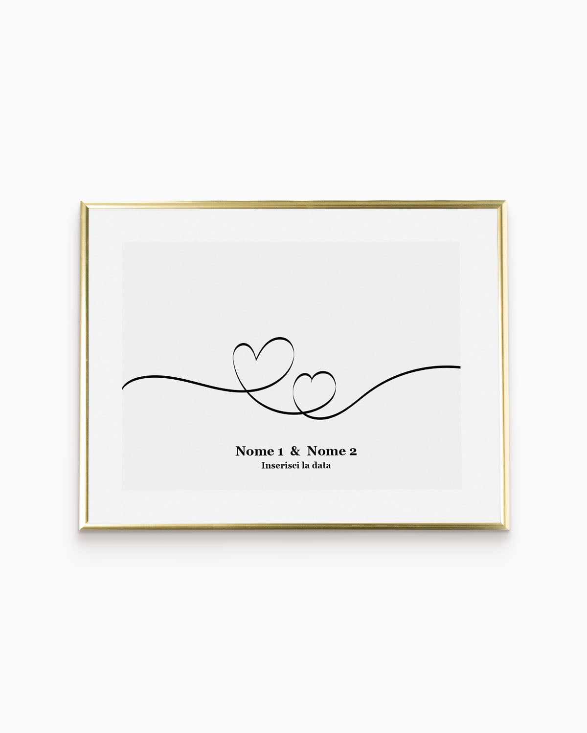 poster personalizzato moderno idea regalo, complemento d'arredo #colore_cornice-oro