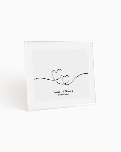 poster personalizzato moderno idea regalo, complemento d'arredo #colore_cornice-argento