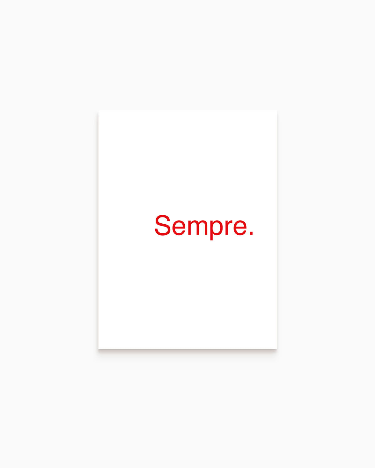 Poster Personalizzato Sempre