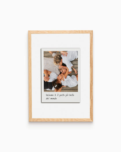 Poster Personalizzato Polaroid con dedica