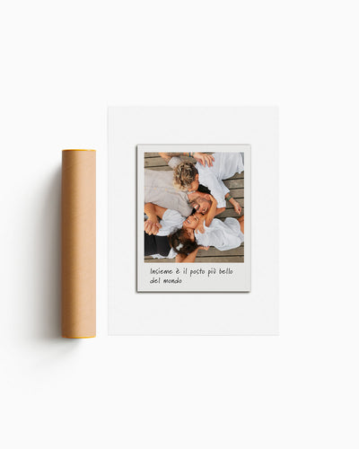 Poster Personalizzato Polaroid con dedica