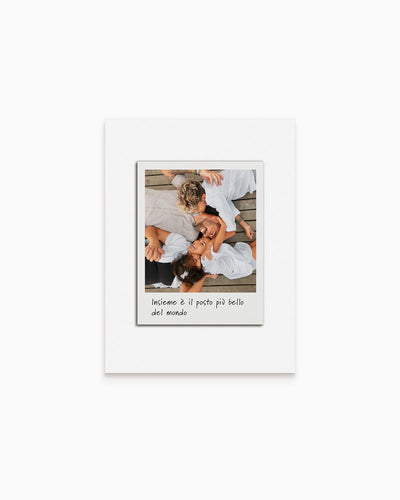 Poster Personalizzato Polaroid con dedica