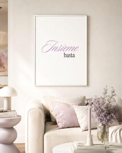 poster Typography con testi e citazioni, decorazione casa ideale per ambienti moderni 