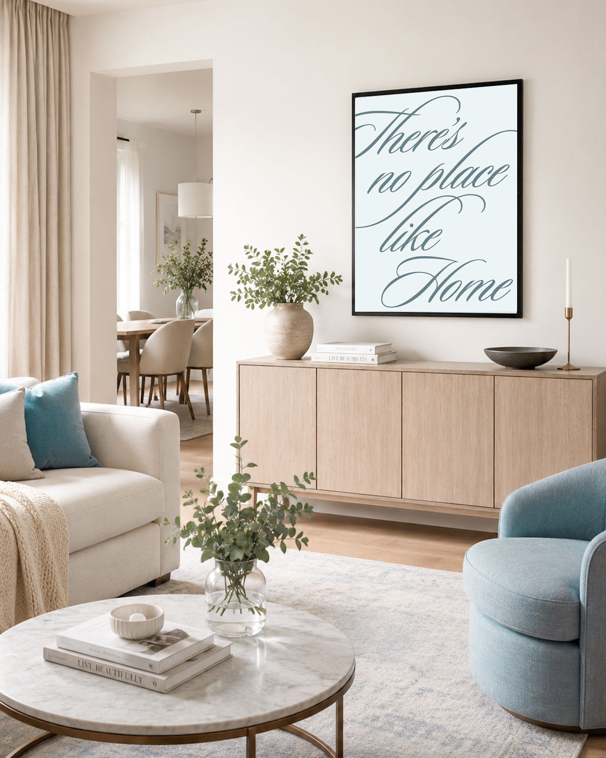 poster Typography con testi e citazioni, decorazione casa ideale per ambienti moderni 
