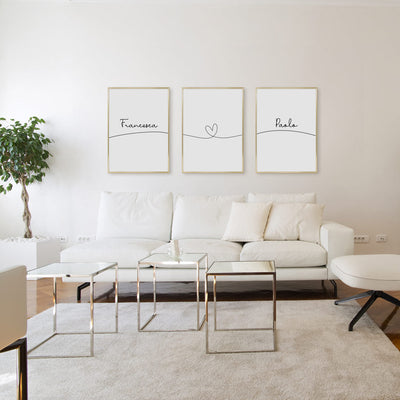Poster Personalizzato Set Nomi