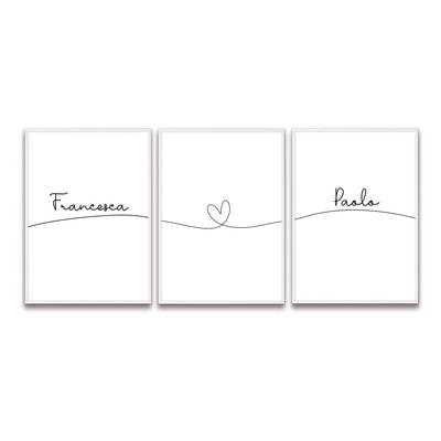 Poster Personalizzato Set Nomi