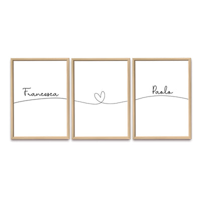 Poster Personalizzato Set Nomi