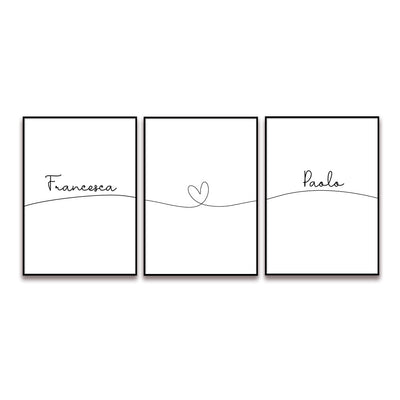 Poster Personalizzato Set Nomi