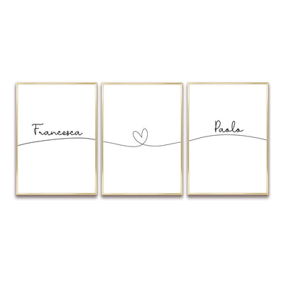 Poster Personalizzato Set Nomi
