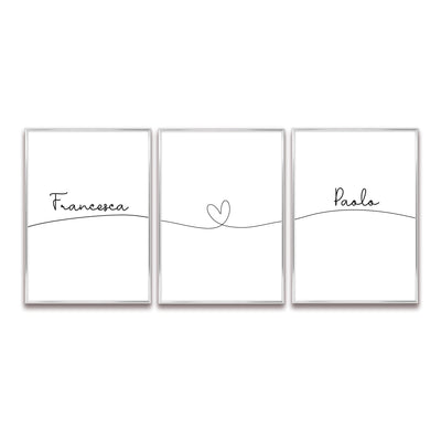 Poster Personalizzato Set Nomi