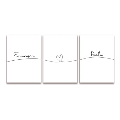 Poster Personalizzato Set Nomi