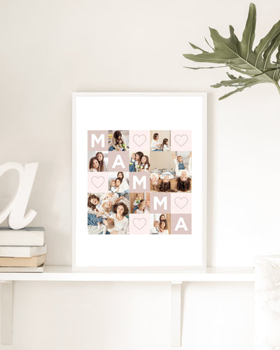 Poster Personalizzato Collage Mamma