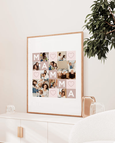 Poster Personalizzato Collage Mamma