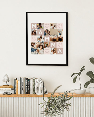 Poster Personalizzato Collage Mamma