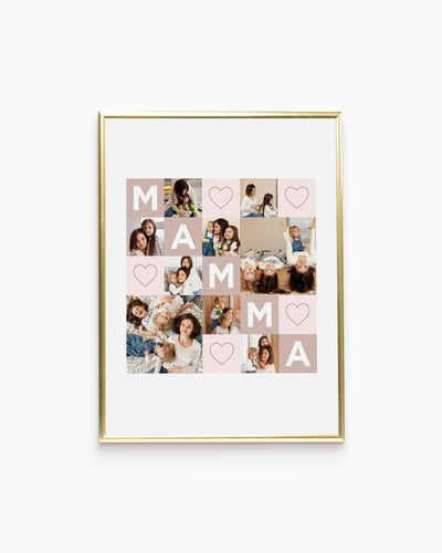 Poster Personalizzato Collage Mamma