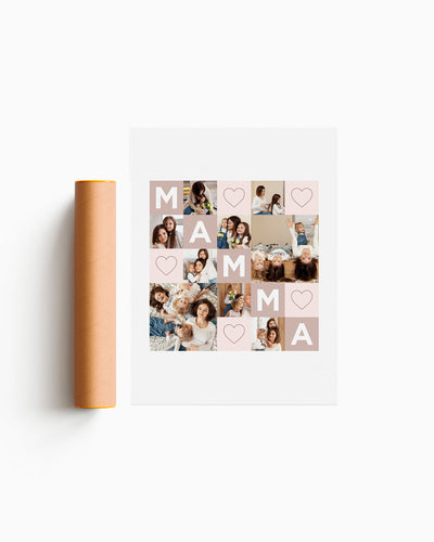 Poster Personalizzato Collage Mamma