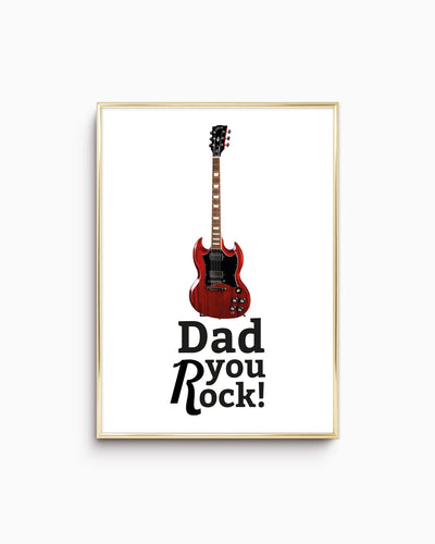 Poster Dad you rock