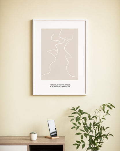 poster personalizzato per coppie poster moderno amore 