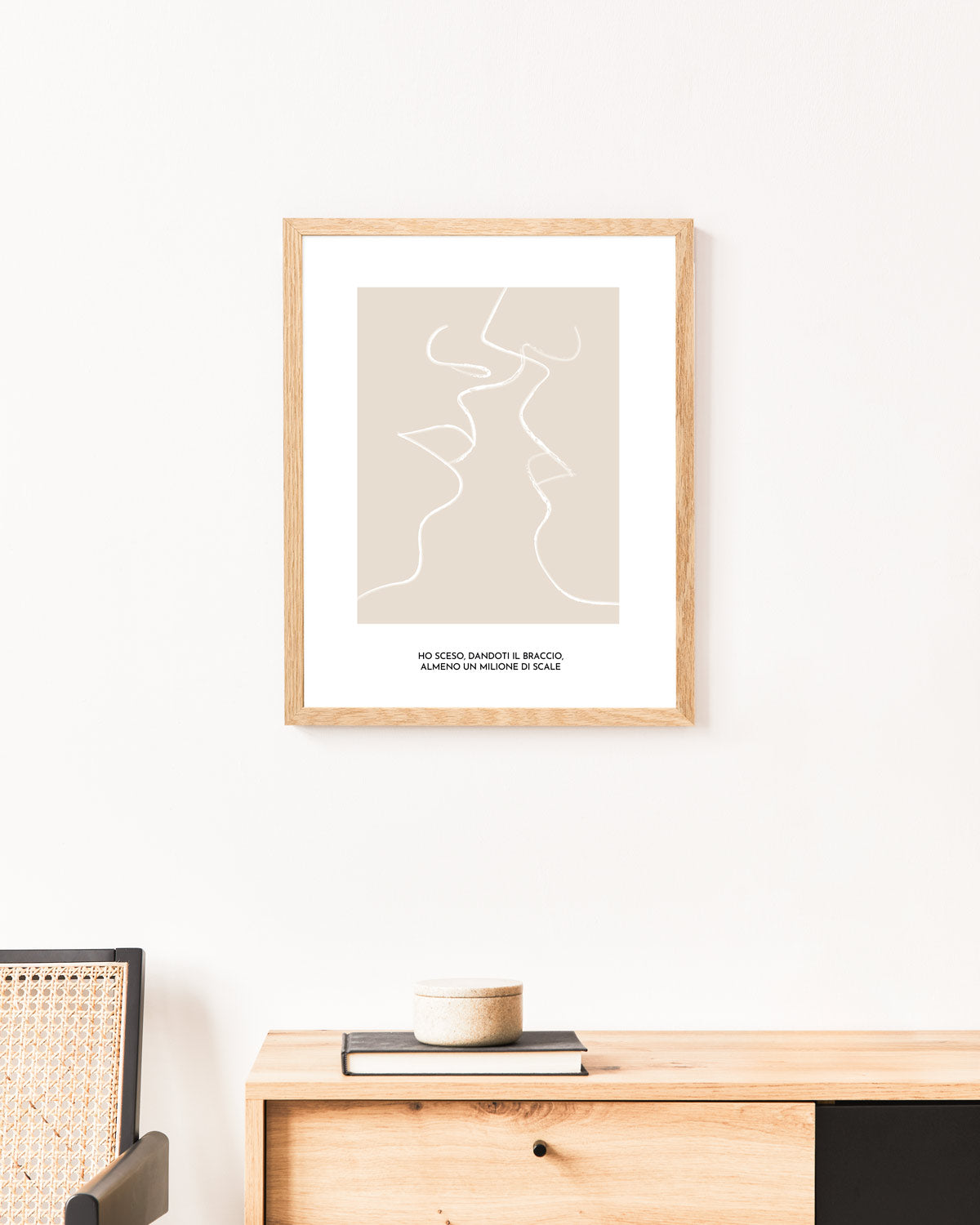 poster personalizzato per coppie poster moderno amore #colore_cornice-wood-natural