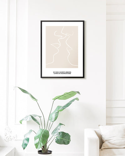poster personalizzato per coppie poster moderno amore #colore_cornice-nera