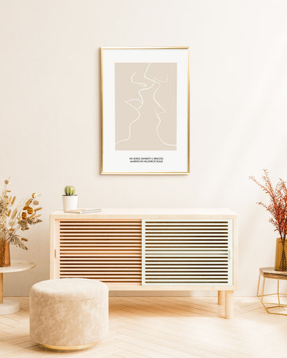 poster personalizzato per coppie poster moderno amore 