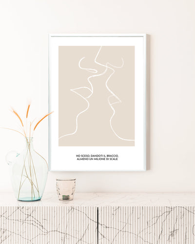 poster personalizzato per coppie poster moderno amore #colore_cornice-argento