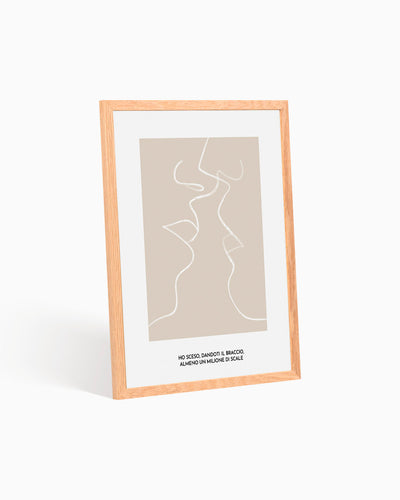 poster personalizzato per coppie poster moderno amore #colore_cornice-wood-natural
