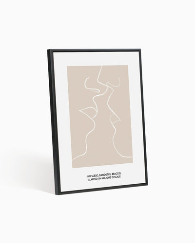 poster personalizzato per coppie poster moderno amore #colore_cornice-nera